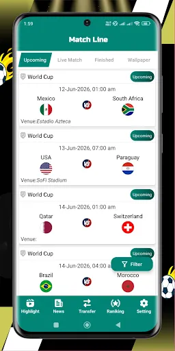 World Cup Football 2026 Live screenshot