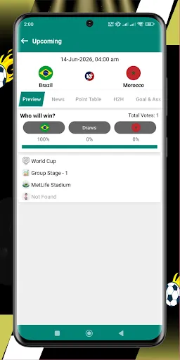 World Cup Football 2026 Live screenshot