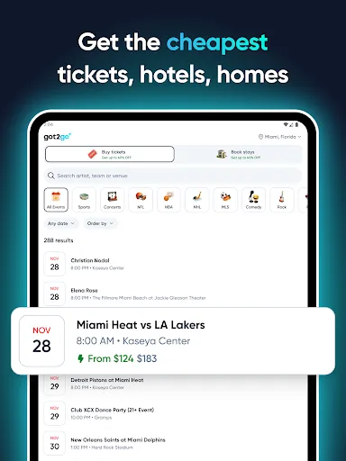 Got2Go - Events, Hotels, Homes screenshot