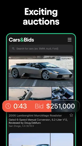 Cars & Bids screenshot