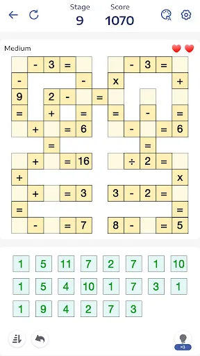Crossmath® - Math Puzzle Games screenshot