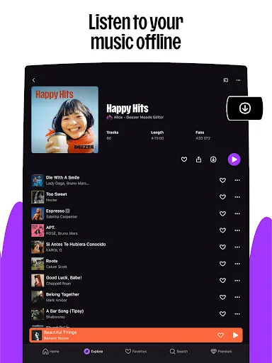Deezer: Music & Podcast Player screenshot