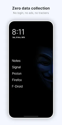 Olauncher. Minimal AF Launcher screenshot