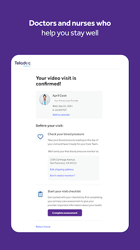Teladoc Health screenshot
