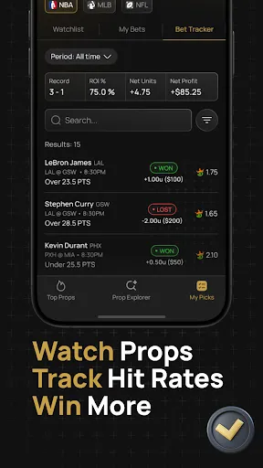 LVLup Props: Player Props screenshot