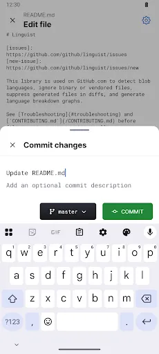GitHub screenshot