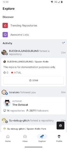 GitHub screenshot