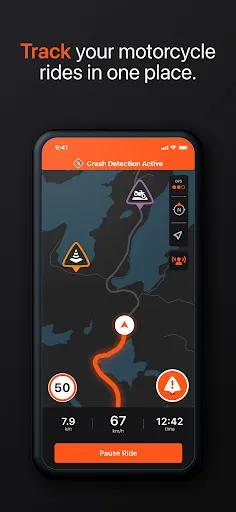 Detecht - Motorcycle App & GPS screenshot