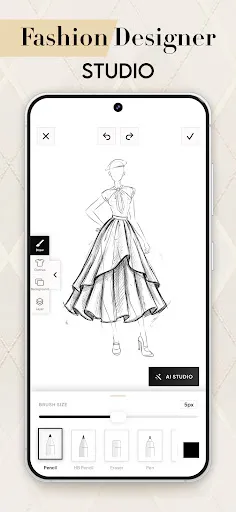 Fashion Design Clothes: Sketch screenshot