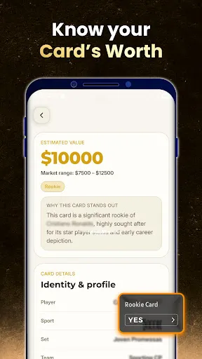 Sports Card Value Scanner screenshot
