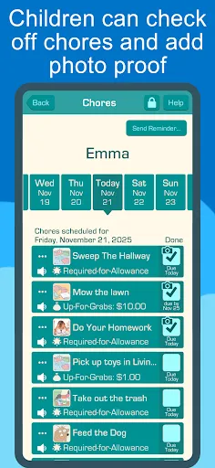 Chores & Allowance Bot screenshot