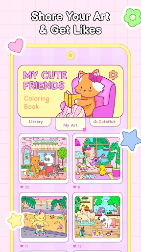 My Cute Friends: Coloring Book screenshot