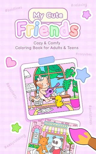 My Cute Friends: Coloring Book screenshot