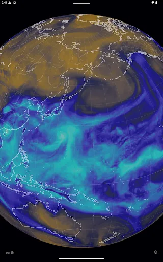 Nullschool - explore weather screenshot