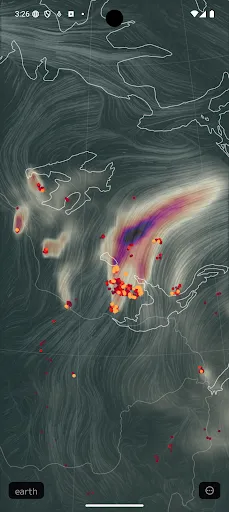 Nullschool - explore weather screenshot