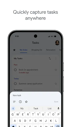 Google Tasks screenshot