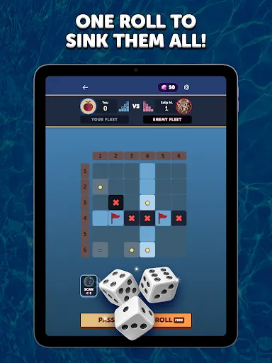 Dice Battleship screenshot