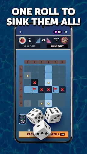 Dice Battleship screenshot