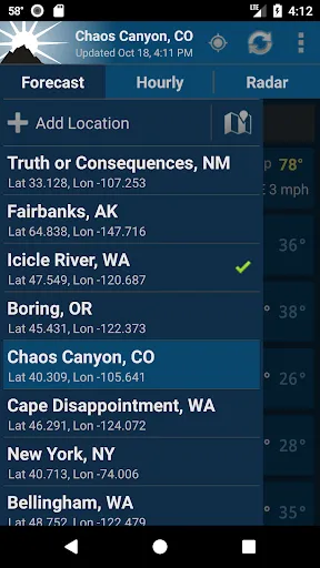 NOAA Weather Unofficial screenshot