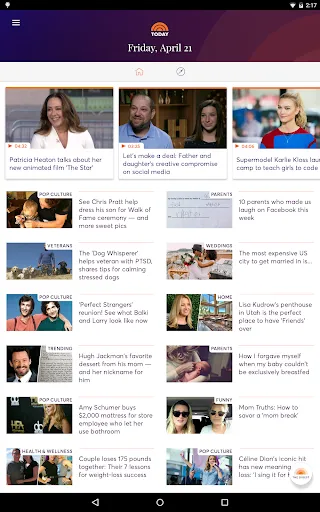 TODAY screenshot