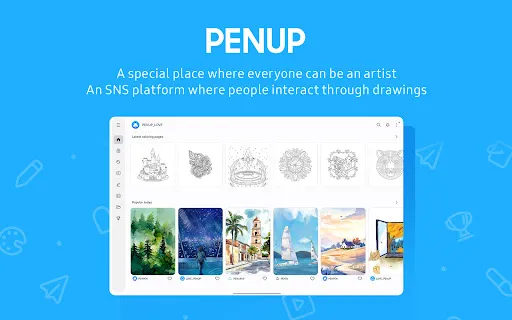 PENUP – Drawing-sharing SNS screenshot