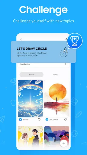 PENUP – Drawing-sharing SNS screenshot