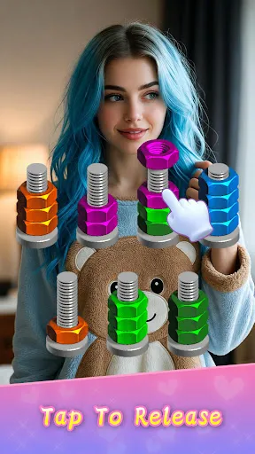 Romantic Nuts & Bolts Sorting screenshot