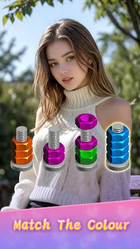 Romantic Nuts & Bolts Sorting screenshot