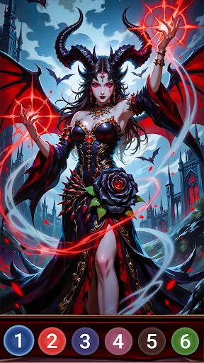 Dark Night Paint by Numbers screenshot