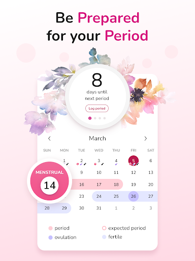 Period Tracker and Calendar screenshot
