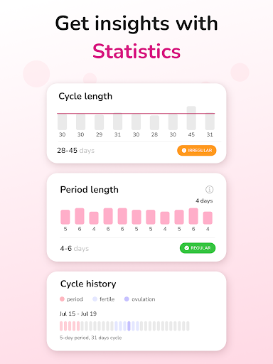 Period Tracker and Calendar screenshot
