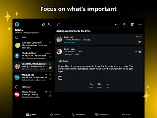 AOL: Email News Weather screenshot