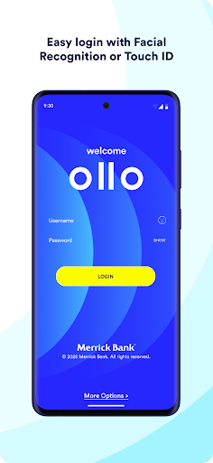 Ollo Credit Card Mobile App screenshot