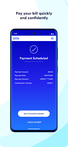 Ollo Credit Card Mobile App screenshot