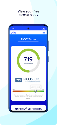 Ollo Credit Card Mobile App screenshot