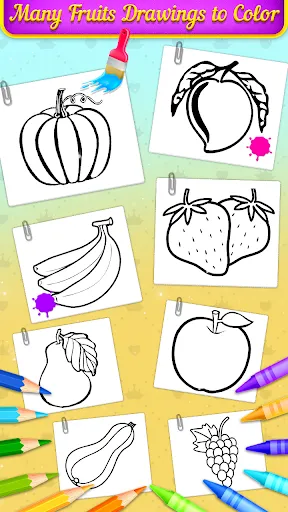Fruits Coloring Book & Drawing screenshot