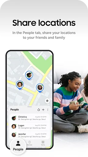 Samsung Find: Location Sharing screenshot