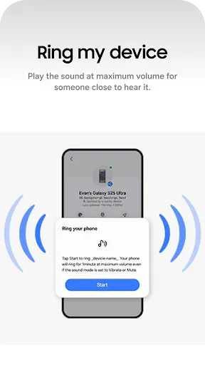 Samsung Find: Location Sharing screenshot