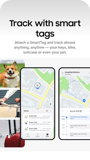 Samsung Find: Location Sharing screenshot
