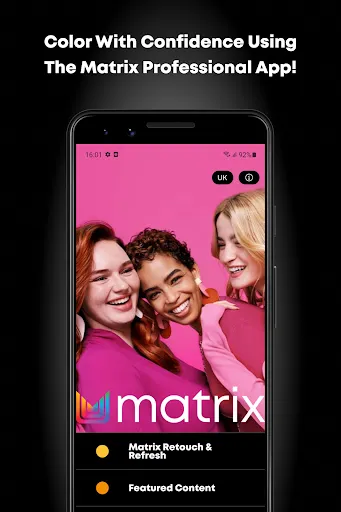 The Matrix Professional App screenshot