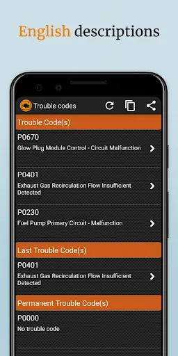 OBD2 Car Scanner - EOBD Facile screenshot