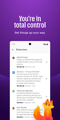 Firefox Fast & Private Browser screenshot
