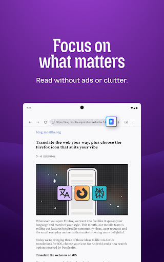 Firefox Fast & Private Browser screenshot