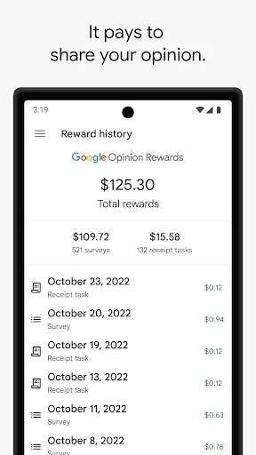 Google Opinion Rewards screenshot