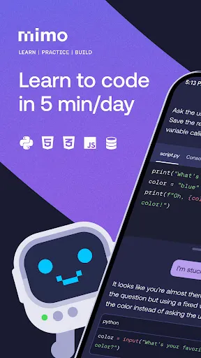 Learn Python Coding - Mimo screenshot