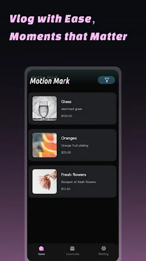 Motion Mark-Wish Cart screenshot