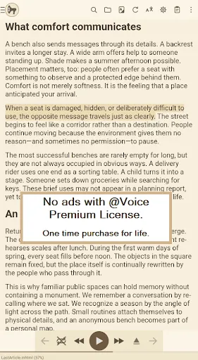 @Voice: Text to Speech Reader screenshot