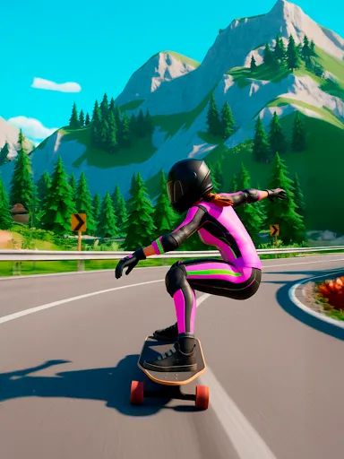 Downhill Skate Race screenshot