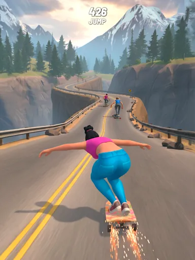 Downhill Skate Race screenshot