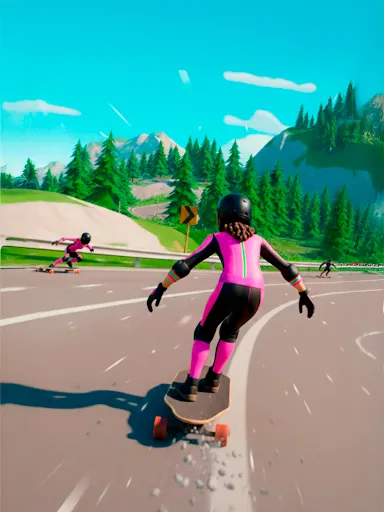 Downhill Skate Race screenshot